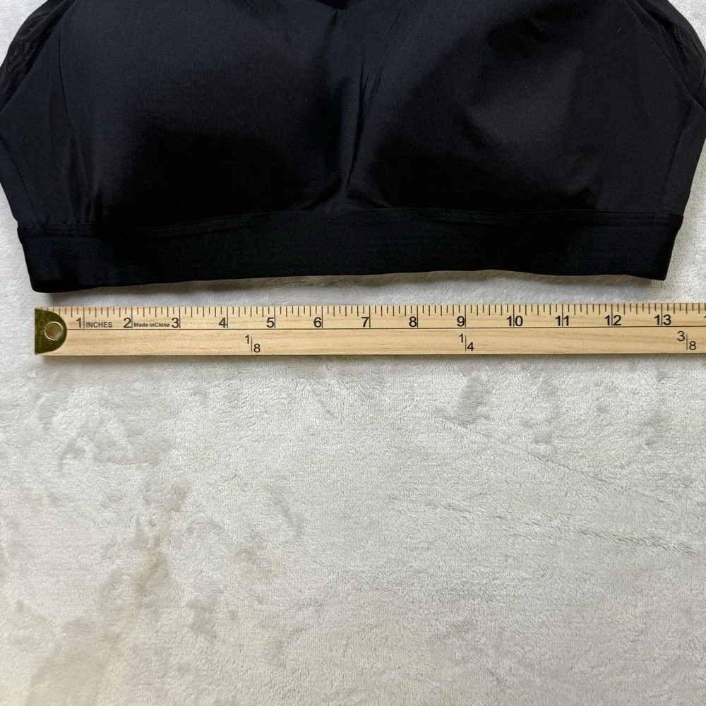 Brooks Sports Bra 36D Black High Impact Racerback‎ Running Workout Bra